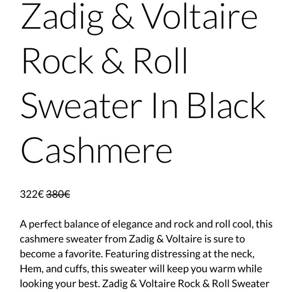 Zadig & Voltaire Rock & Roll Reglis Cashmere sweater - Picture 4 of 10